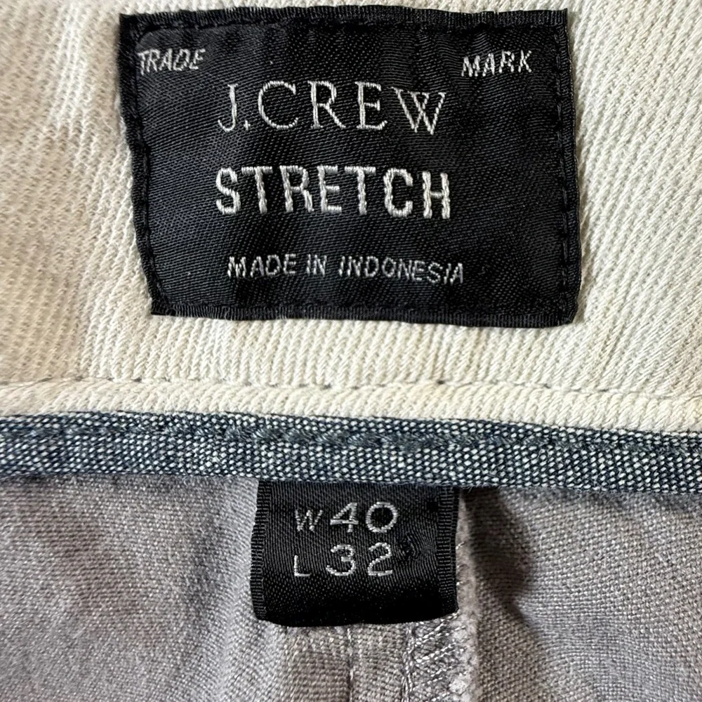 J.Crew 484 Slim‎ Stretch Chino Pants Mens 40x32 Gray Casual Office